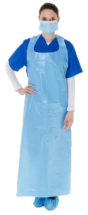 Polyethylene HDPE LDPE Disposable Plastic Aprons with Folded Bag on Roll