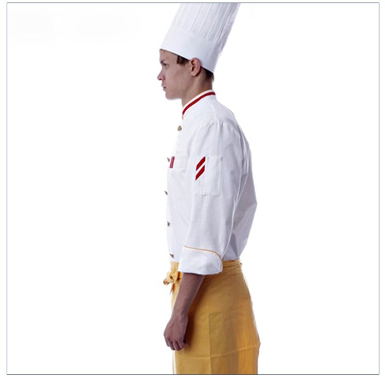 100% White Color Cheap Cotton Kitchen Hotel Uniforms Cook Chef Coat Jacket Chef Uniform