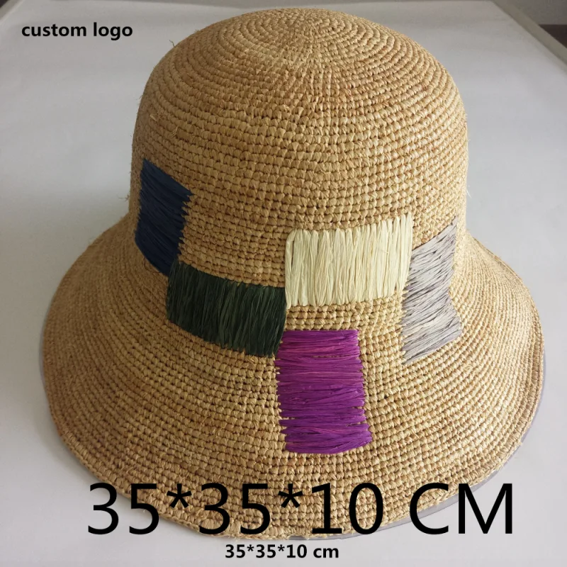 Summer Beach 100% Raffia Straw Hat for Women