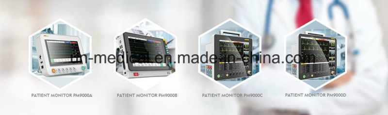 Portable Multi-Parameter Bedside Patient Monitor with Ce/ISO