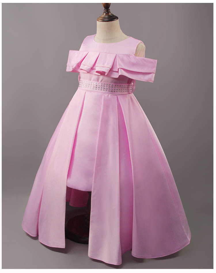 Girls' Dress Sequined Dress Performance Dresses, Princess Dress, Fluffy Dress Sleeveless Children's Dress