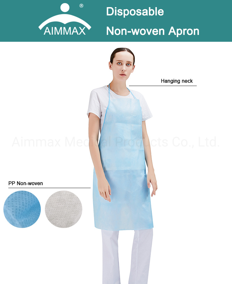 Disposable Nonwoven Apron Beauty Salon Restaurant Chef Aprons PP Apron