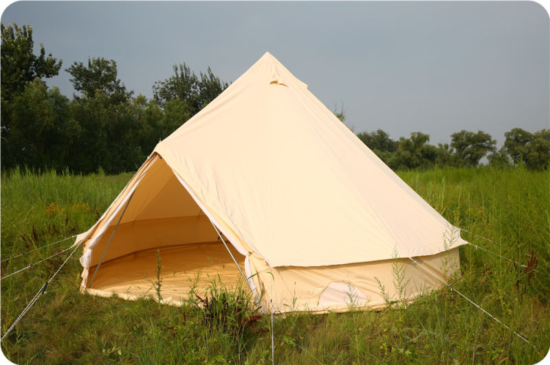Diameter 5m Fire Resistant Luxury Deluxe Glamping Bell Tent