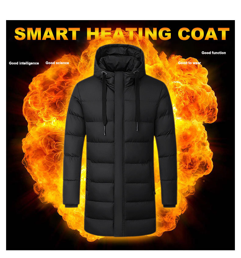 Smart Battery Heated Jackets Outdoor Winter Heating Down Jacket Th21008