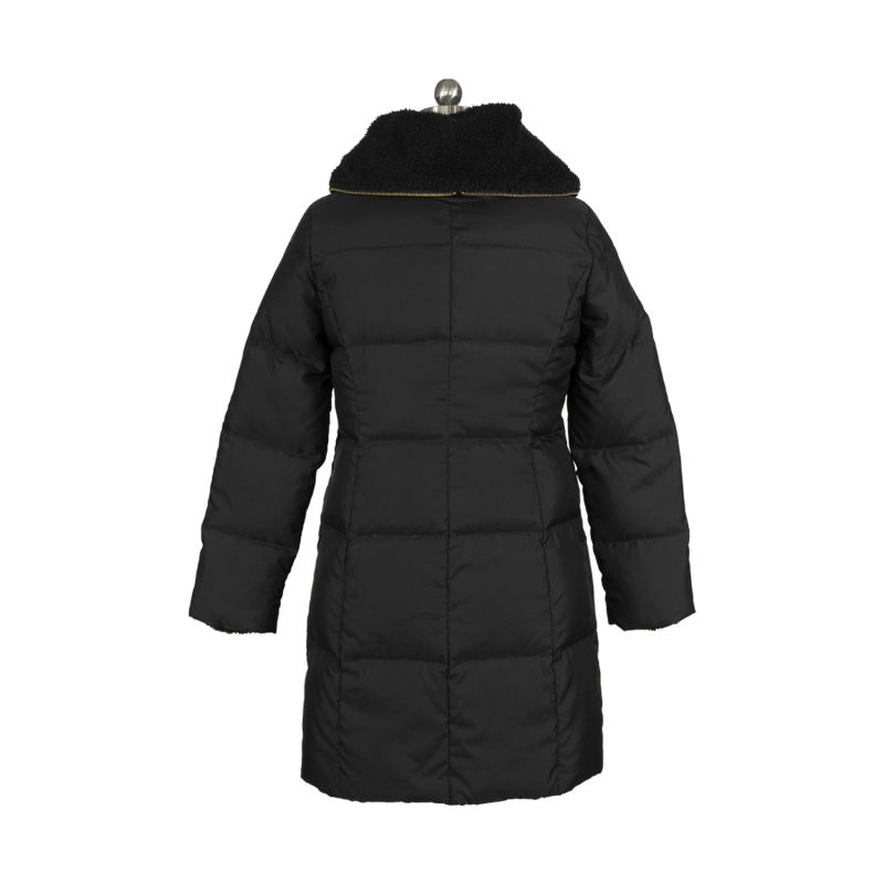 Women's Long Padded Jacket with Hood