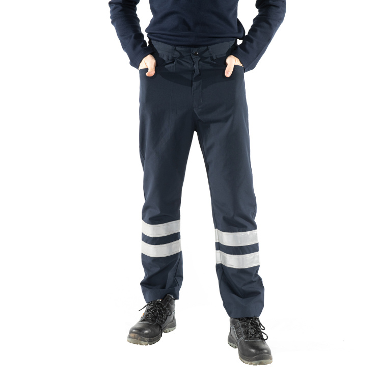 Flame Resistant 100 Cotton Safety Cargo Pants with Reflective Tape
