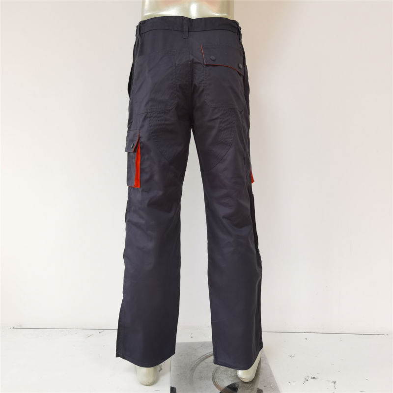 Fashion Mens Durable Two Tone Work Pants Multipocket Knee Pad Work Cargo Pants