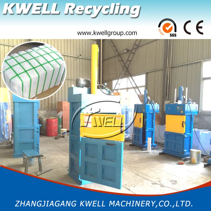 Vertical Fabric Baler, Automatic Clothes Baling Machine