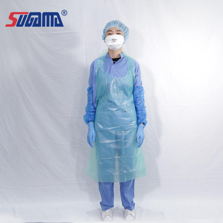 Cheap Waterproof Medical Plastic Disposable PE Apron for Man