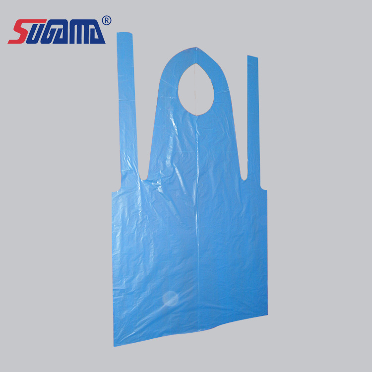 High Quality Waterproof Kids White Printed PE Disposable Plastic Apron