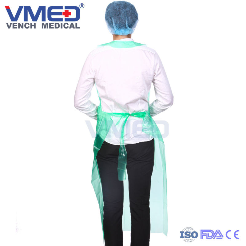 Polythene HDPE LDPE Disposable Plastic Aprons with Folded Bag on Roll