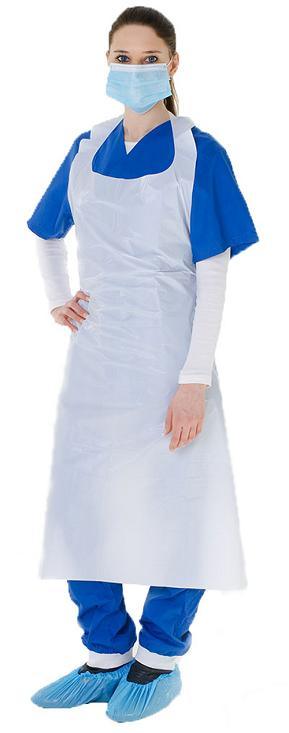 Polyethylene HDPE LDPE Disposable Plastic Aprons with Folded Bag on Roll