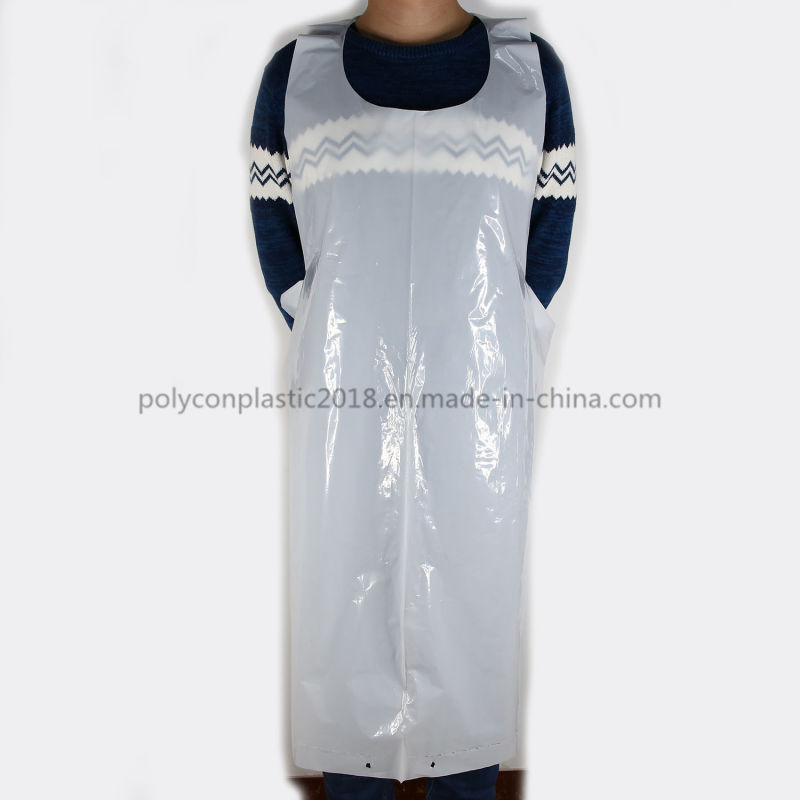 Free Sample Wholesale Disposable PE Apron Plastic Apron Make of Apron Individually Packed