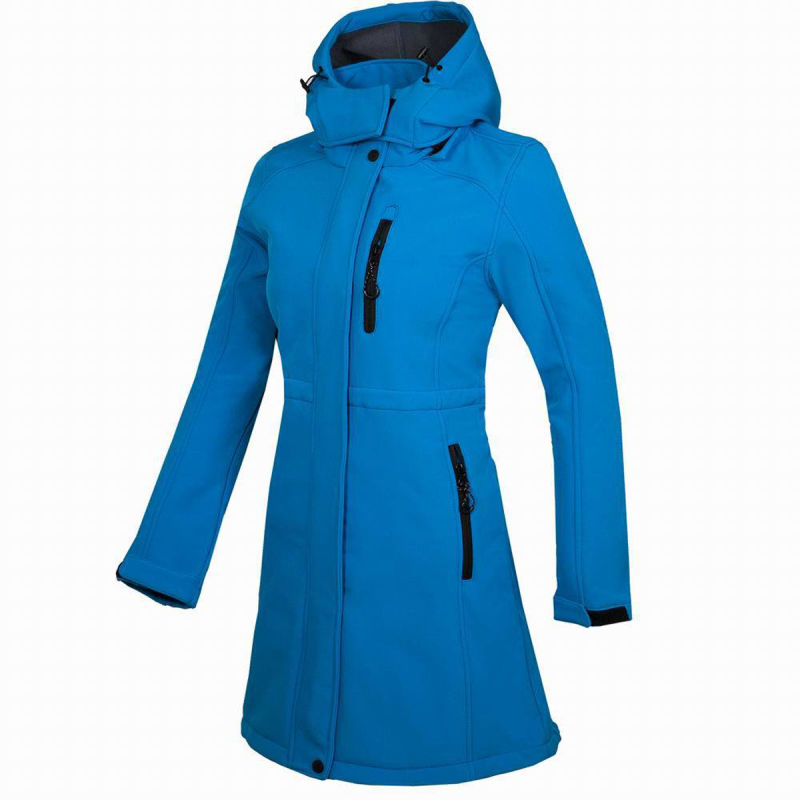 Winter Women Long Waterproof Jacket Camping Windbreaker