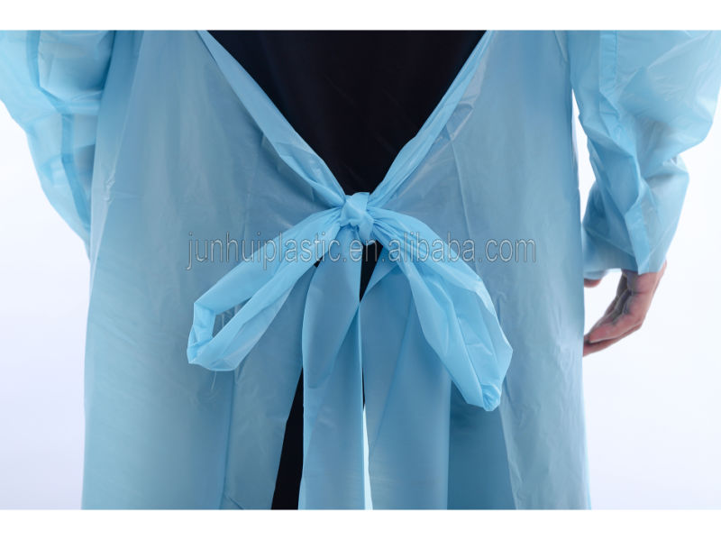 Non Sterile Waterproof CPE Disposable Apron Gowns for Adult