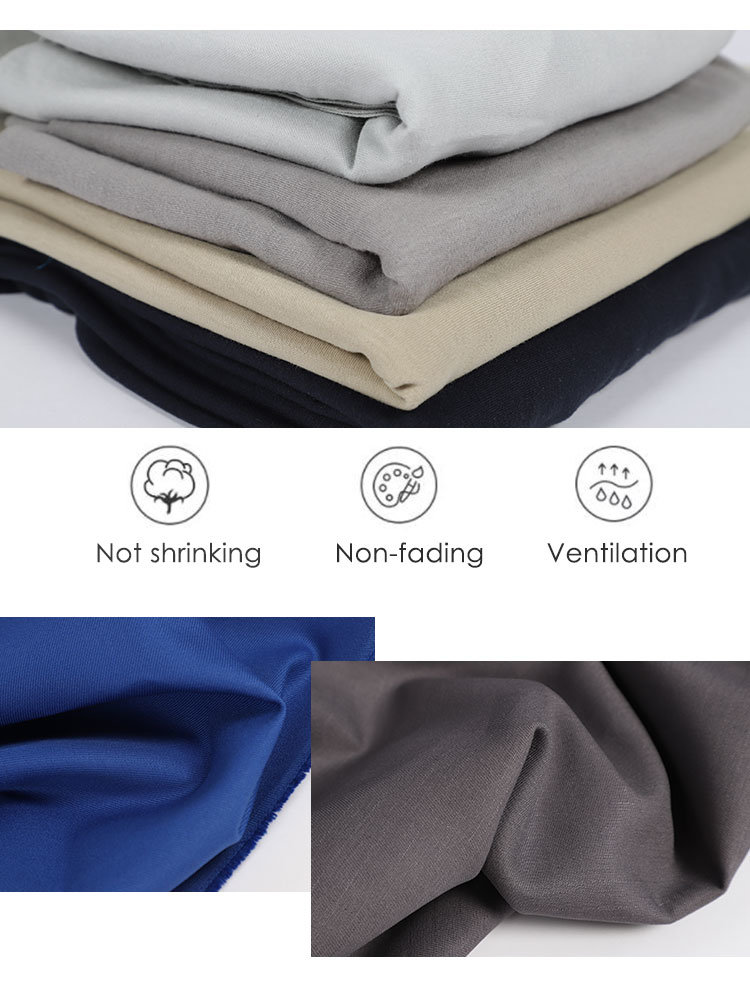 Cotton and Polyester ESD Antistatic Satin Fabric for Workwear