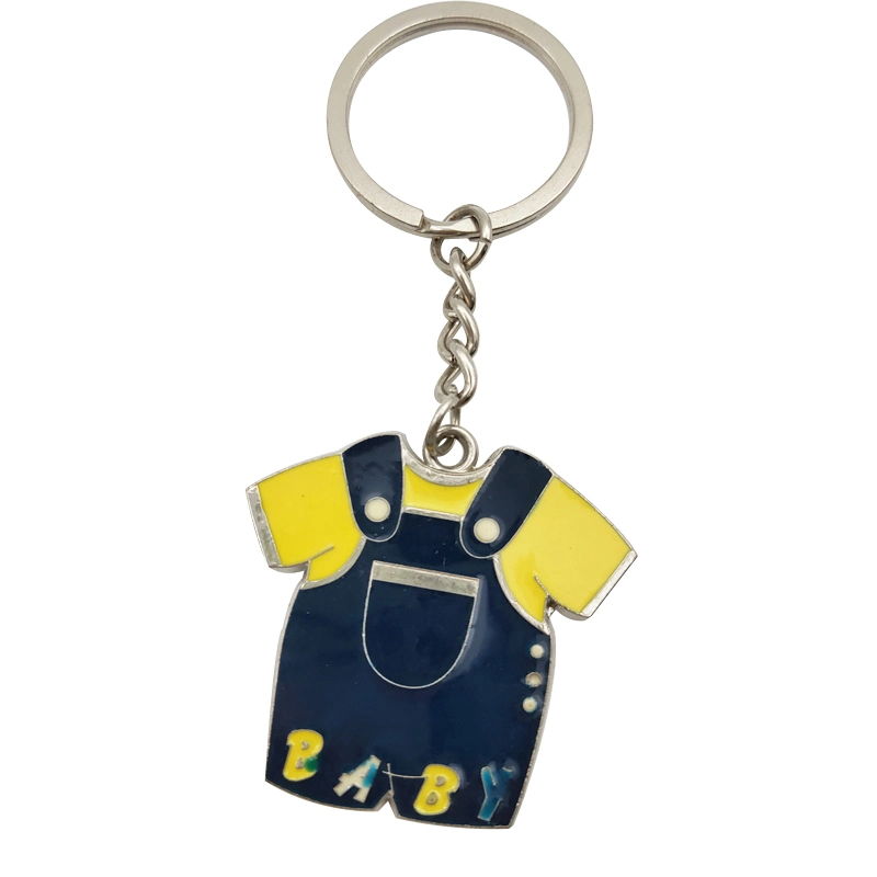 Metal Keychain with Children's Clothes