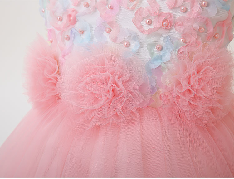 Princess Dresses, Children's Dresses, Fluffy Dresses, Beaded Gauze Flowers, Fluffy Dresses, Wedding Dresses, Flower Girl Dress