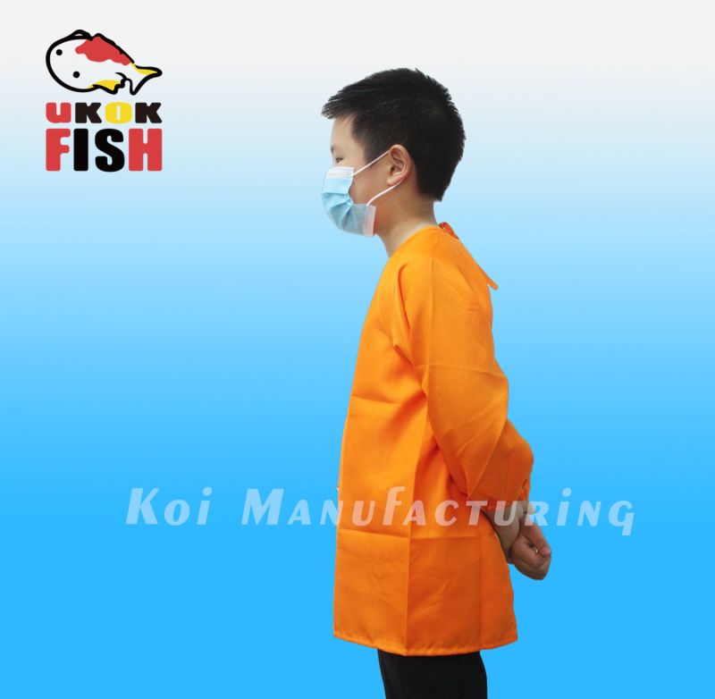 Kids Waterproof Apron with Sleeves Children Apron