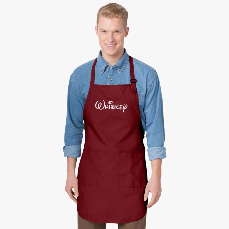 Custom Logo Cotton Chef Cooking Apron with Pocket