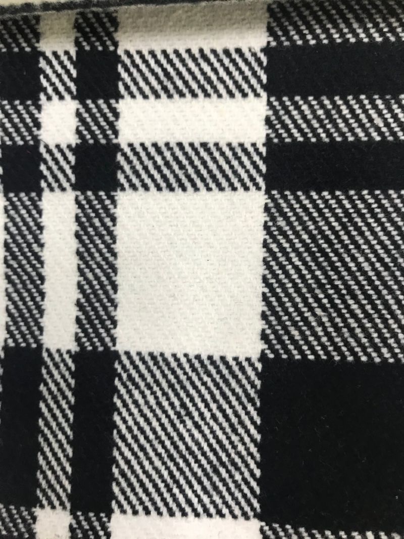 Black White Check Cotton Fabric 100 Cotton Coat Fabric