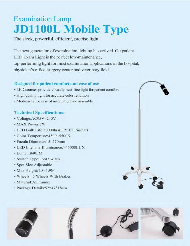 Cosmetology Light Equipment 7W Big Power Examination Surgery Operation Lamp