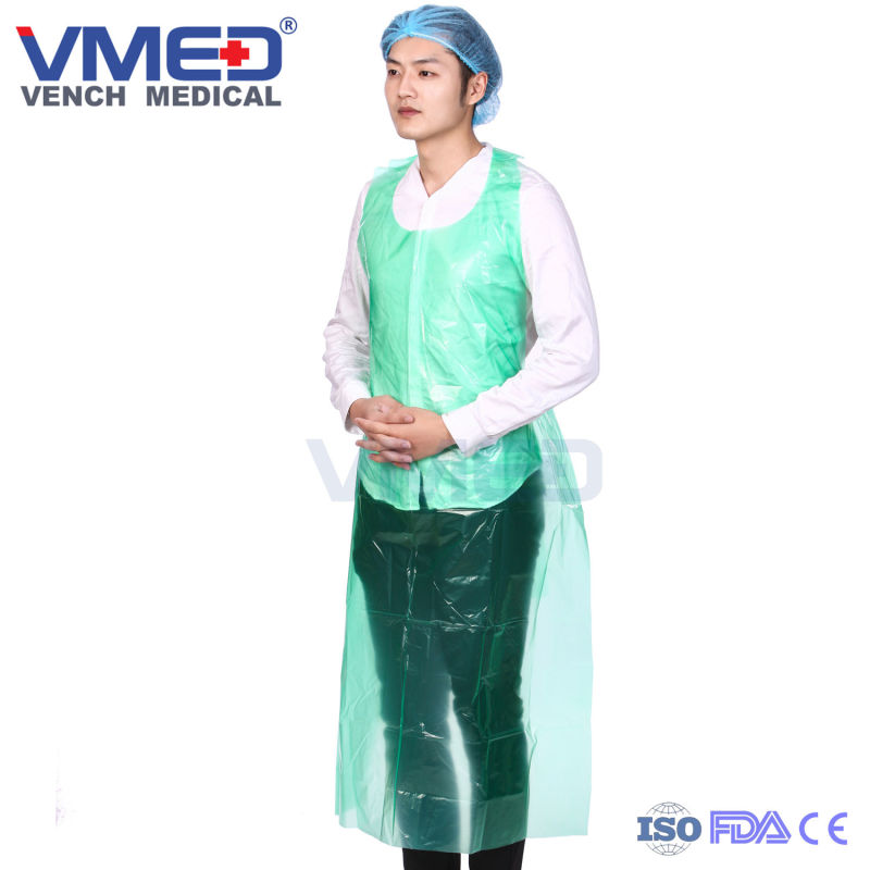 Polythene HDPE LDPE Disposable Plastic Aprons with Folded Bag on Roll