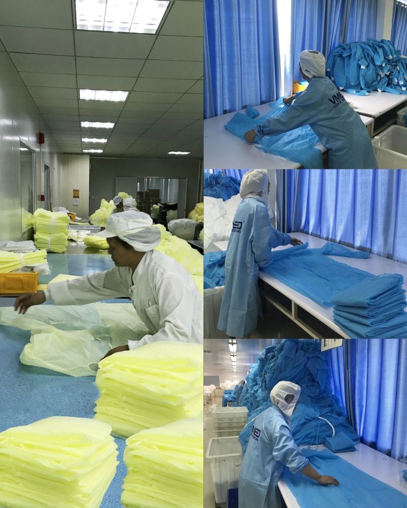 Non -Woven Apron, Disposable Surgical Medical Apron, Disposable White Non-Woven Surgical Apron, Doctor/Nurse Non-Woven Apron