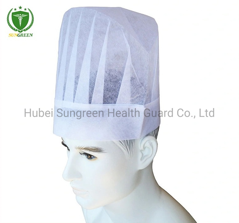 White Non-Woven Chef Hat, Chef Cap with Medium Height