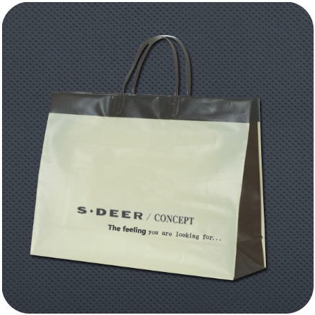 Premium Plastic-Handle Luxury Shopping Bag