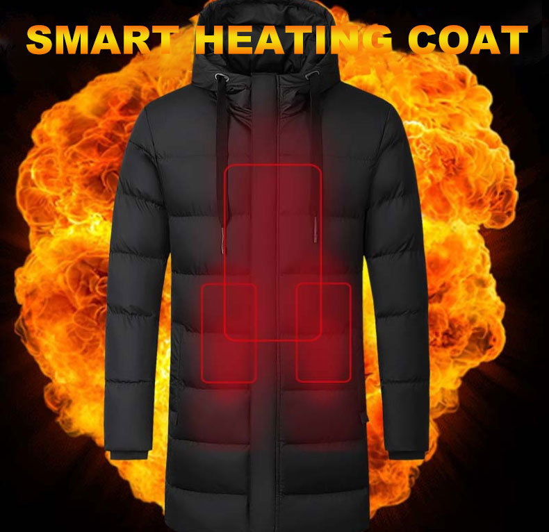 Smart Battery Heated Jackets Outdoor Winter Heating Down Jacket Th21008