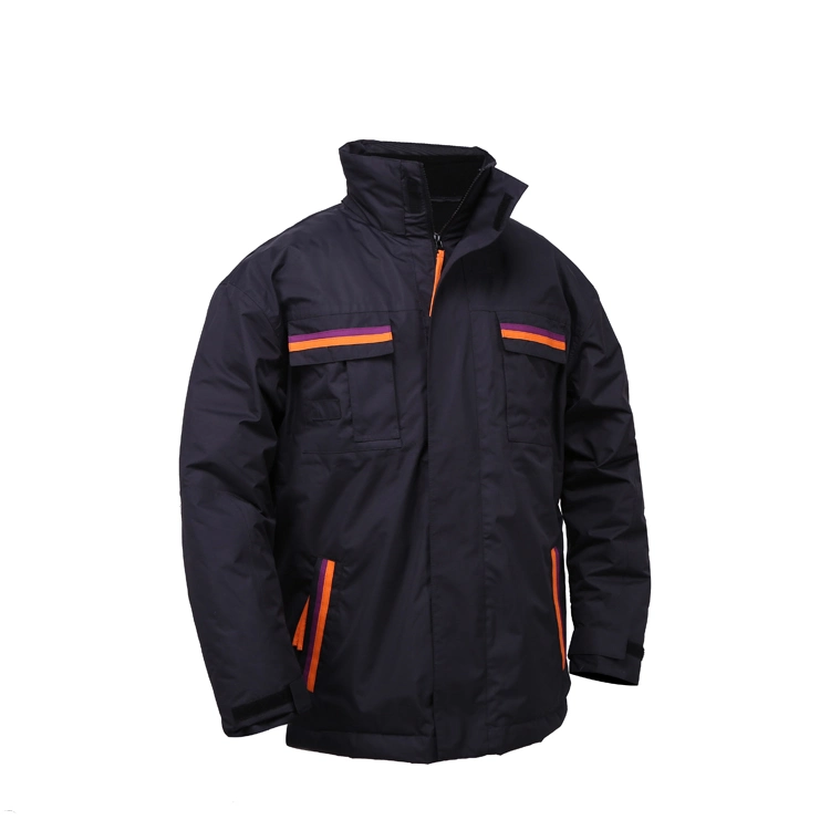 Industrial Windproof Winter Padding Working Jacket with Hoods