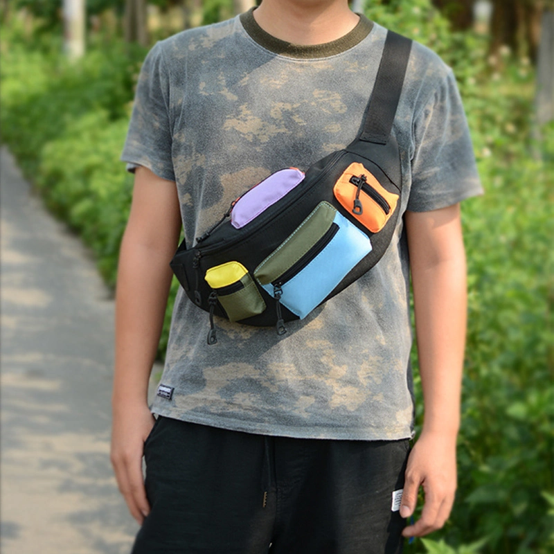 Multi-Pocket Waist Bag Graphics Waist Pack Outdoor Sports Bag Multi-Function Messenger Fanny Pack Esg13248