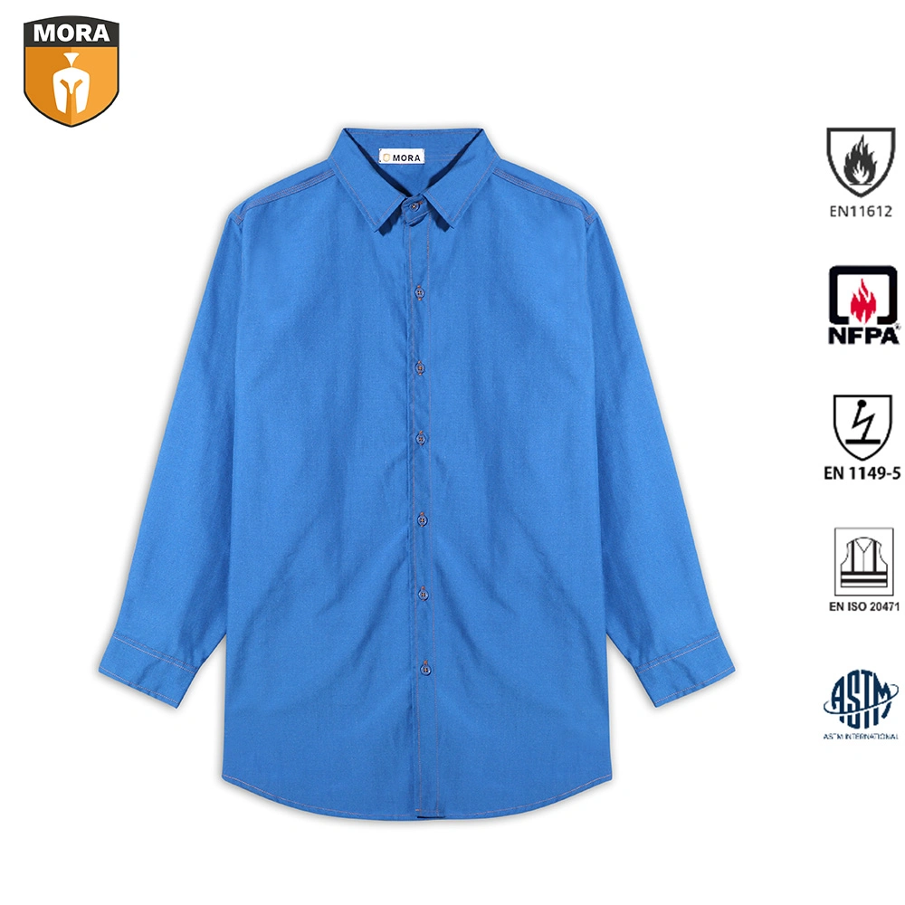 Nfpa 2112 Hot Sell Uniform Flame Resistant Safety Garments Work Shirts with Collar