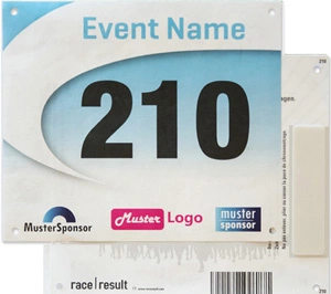 Marathon Running Custom Adult Paper Race Bib