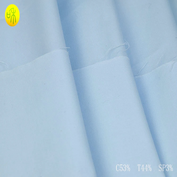 China Factory for Sale CVC Combed Shirt Fabric Cotton Polyester Fabric