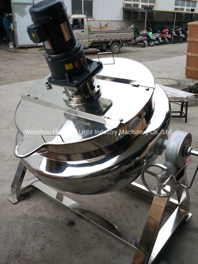 Hygienic Stainless Steel Food Processing Jacket Kettle Caramel Cooking Pot