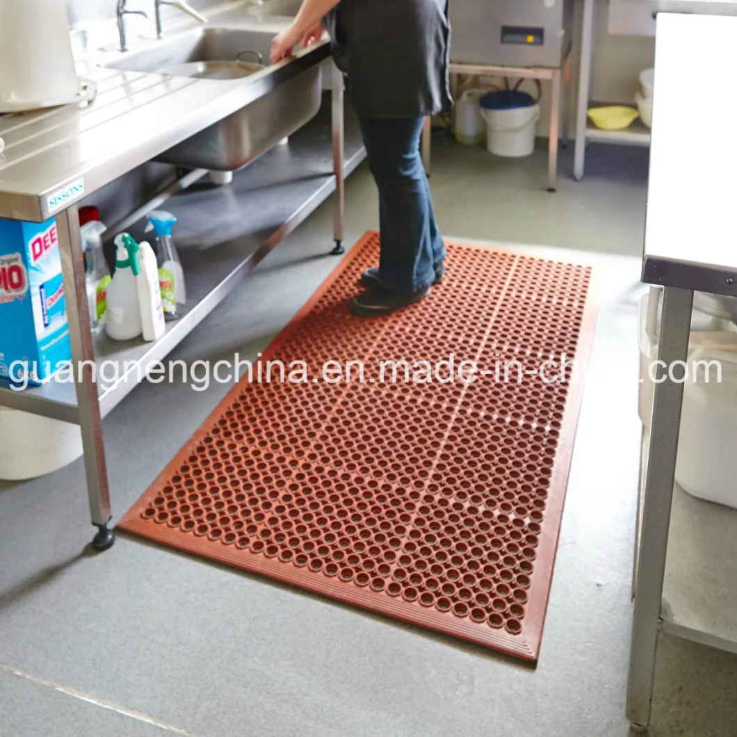 Anti-Slip Drainage Chef Rubber Kitchen Floor Mats