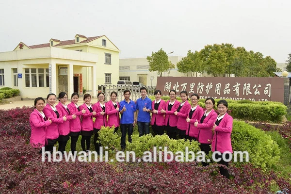 High quality New design nonwoven material colorful single use working overall pink work overalls