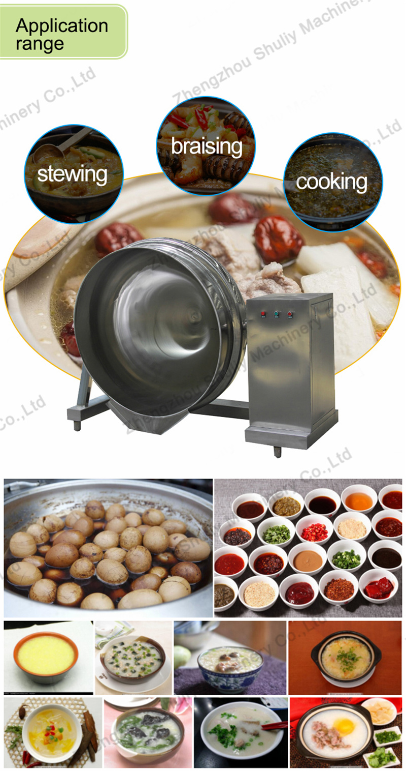 Stainless Steel Sandwich Pot Jacket Cooking Kettle Manufacturers