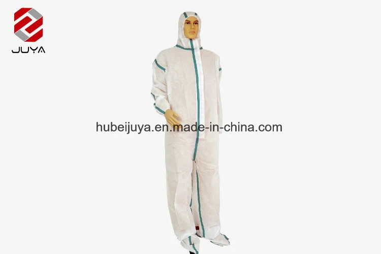 Working Disposable Overalls Chemcail Resistant Laboratory Test Cleaning Workwear