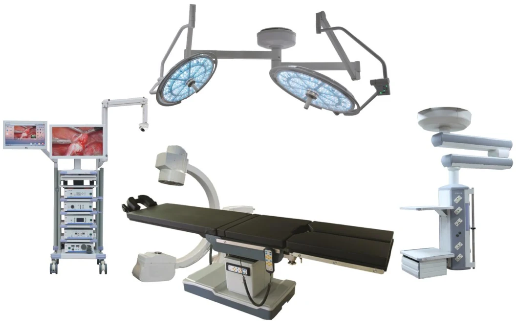 Dubai Cmef New Type Double Head Surgery Dental Ceiling LED Operation Lamp for Operation Room