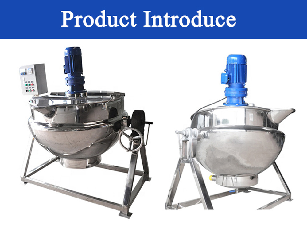 China Manufacture Jacketed Cooker Cooking Kettle with Oil Jacket