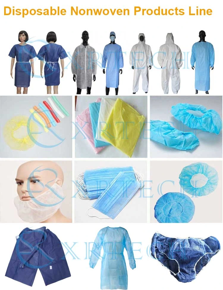 Nonwoven Hotel Cleaning Dustproof PP Protective Overalls for Dustman
