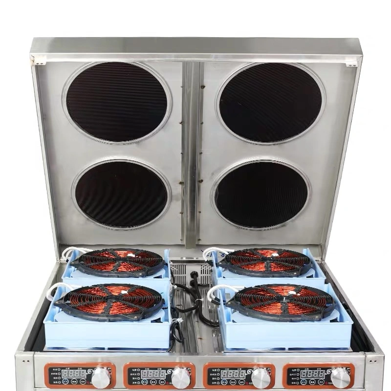 Custom Stainless 3500W 4 Burners Kitchen Professional Electrical Industrial New Restaurant Commercial Large Cooking Equipment