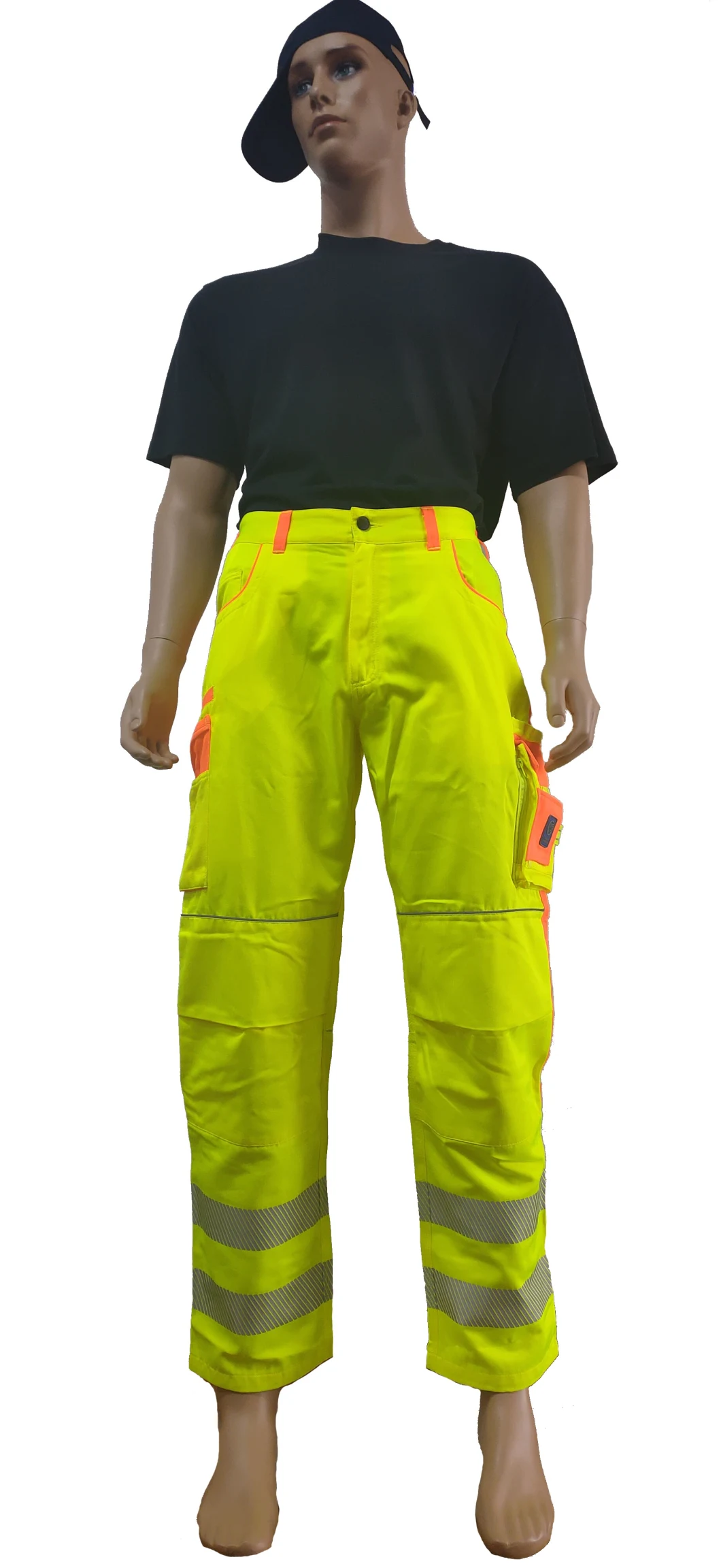 Men's High Visibility Safety Working Trousers