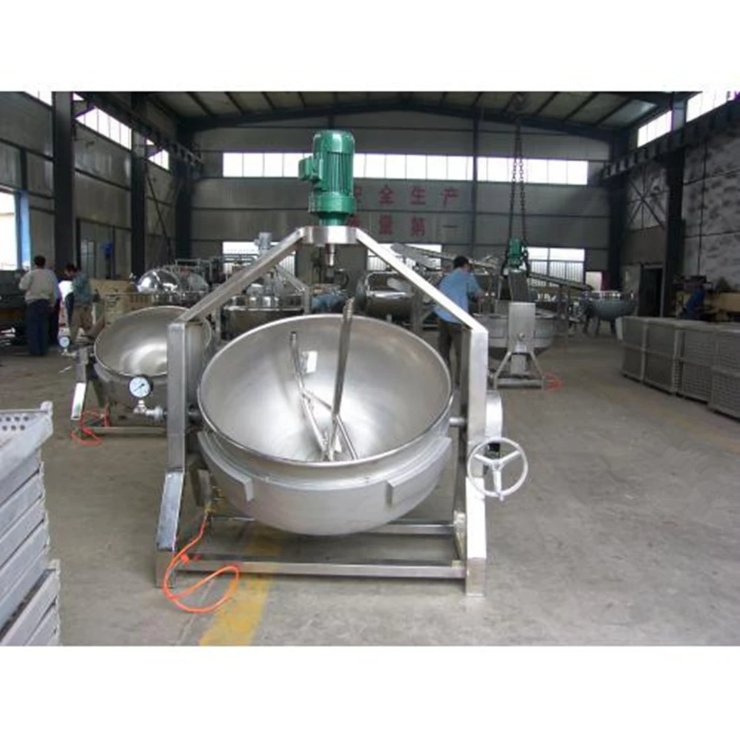 Electric Heating Industrial Cooking Jacket Kettle with Mixer