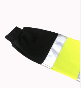 Europe 100% Polyester Hi Vis Workwear Fluorescent Yellow Reflective Safety Light High Visibility Fleece Hoodies Sweatshirt
