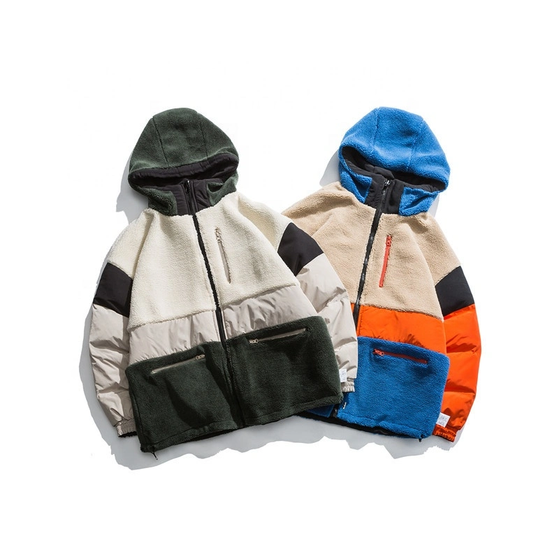 Best Sell High Quality Mens' Fleece Jacket Reversible Fleece Coat Fashion Street Wear Polar Coat