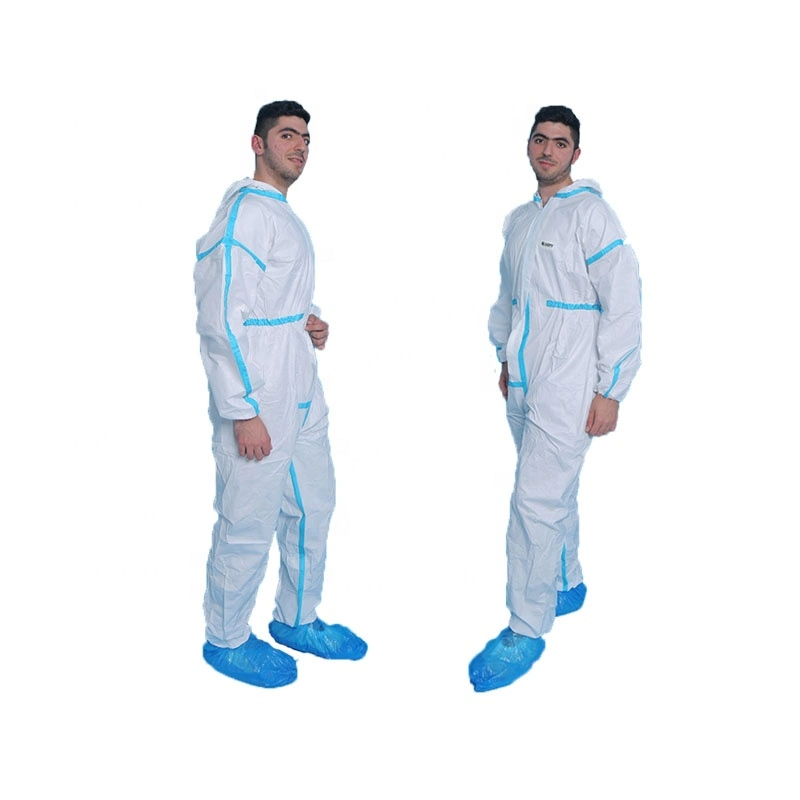 Workwear Working Coverall Lab Coat White Disposable AAMI Level 3 Approved Gown Uniformes Clothing SMS